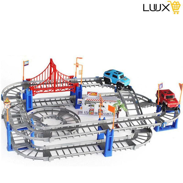 لعبة تجميع مسار سكة سيارة (هدية للأطفال) + التوصيل مجانا و الدفع عند الاستلام - Luux.ma - التوصيل مجانا لجميع المدن في المغرب و الدفع عند الاستلام