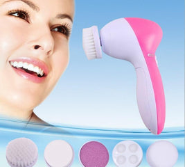 جهاز تنظيف البشرة و الجسم و ازالة المكياج وازالة خشونة الجلد 5 ملحقات